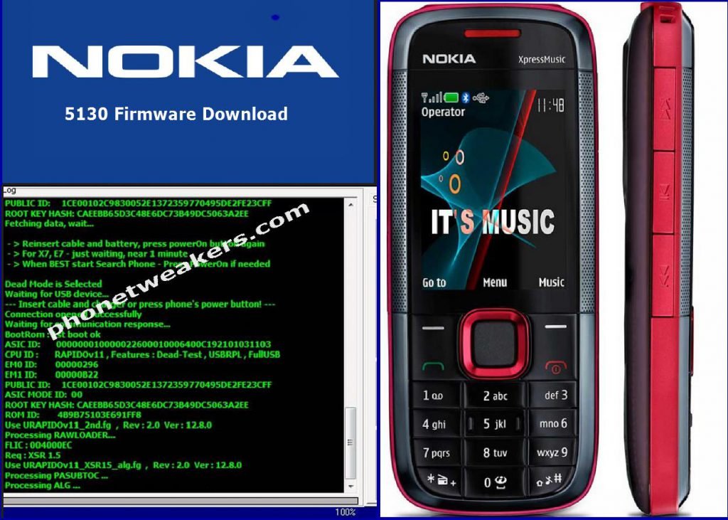 firmware nokia 5130 rm-495 v7.98 bi only