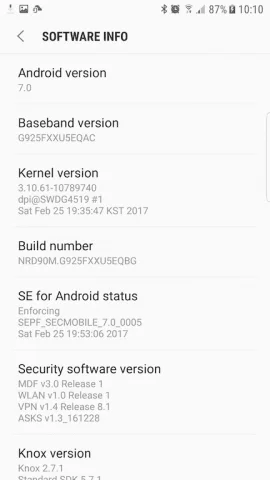 [Download] Official Samsung Galaxy S6 Edge SM-G925F Android 7.0 Nougat Firmware. 30