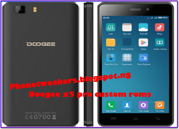 [Updated 2018][Firmware] CUSTOM ROMS, RECOVERY AND FIRMWARE FOR DOOGEE X5 PRO 6