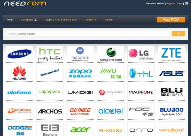 I migliori siti web per scaricare firmware e ROM Android (tutte le marche di telefoni) 24
