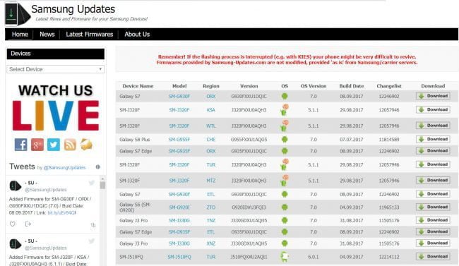 android flashing firmware osx 2017