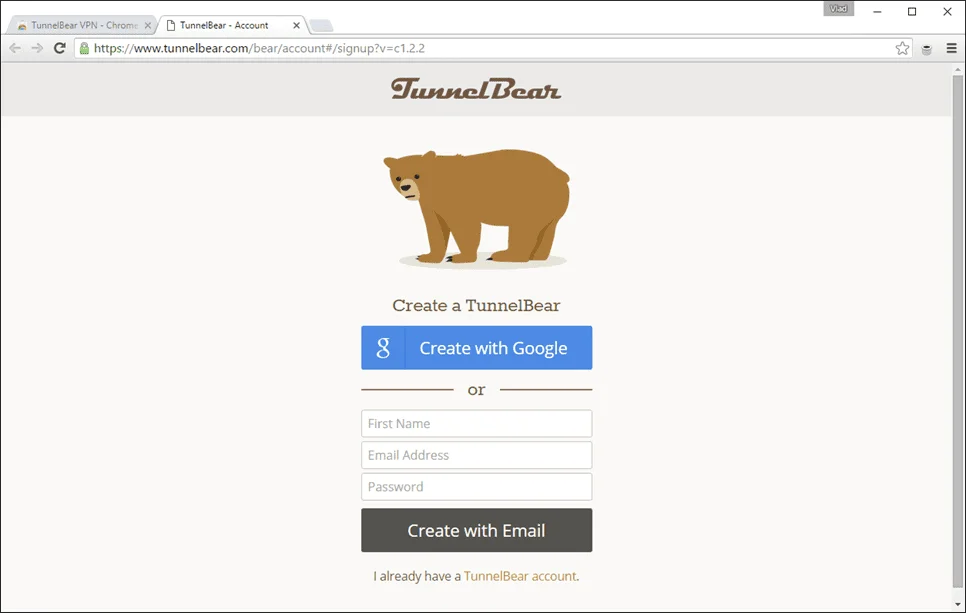 TunnelBear has a convenient auto mode