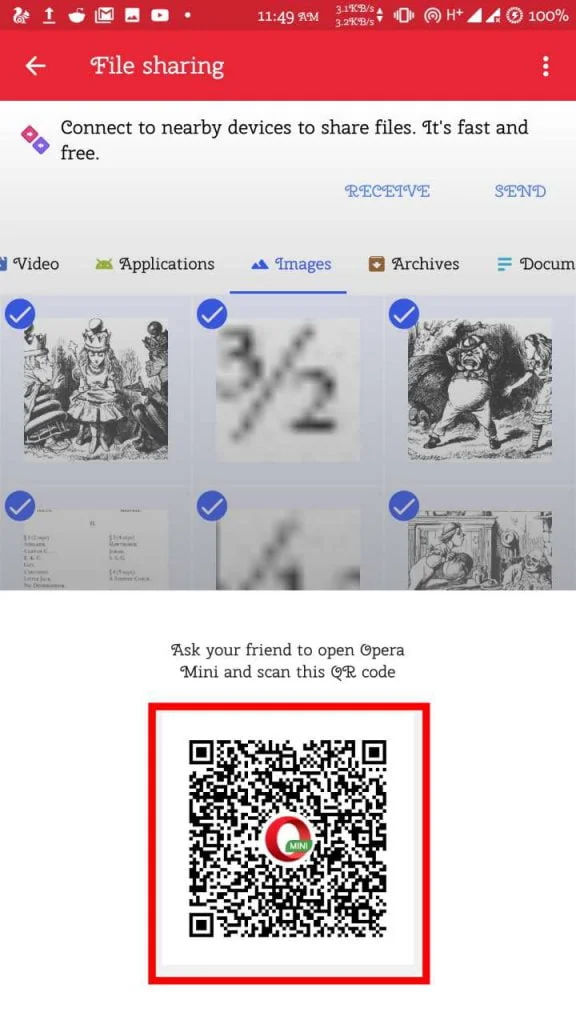 How to share offline files with Opera Mini? (Latest 2019 update) 21 operamini-scan-qr-code