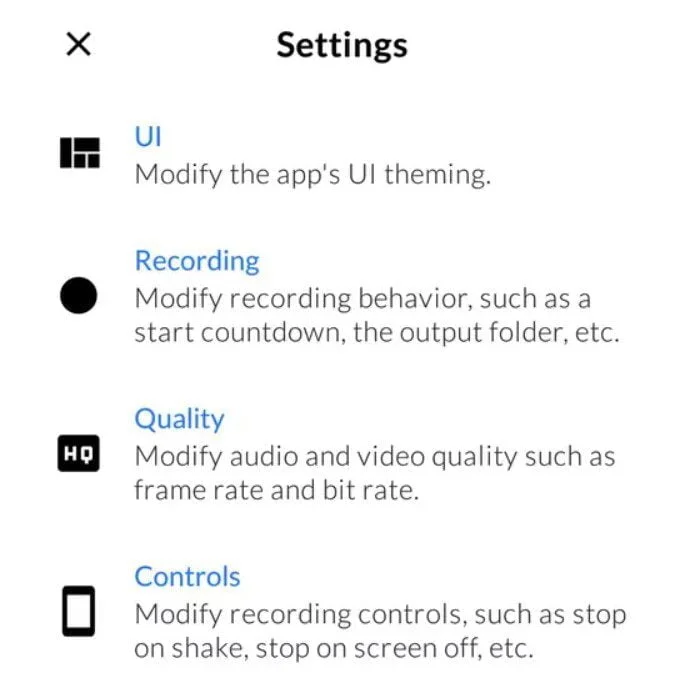 How to record whatsapp video call with audio using MNML Screen Recorder Android 21 mnml-screen-recorder-settings-record-audio