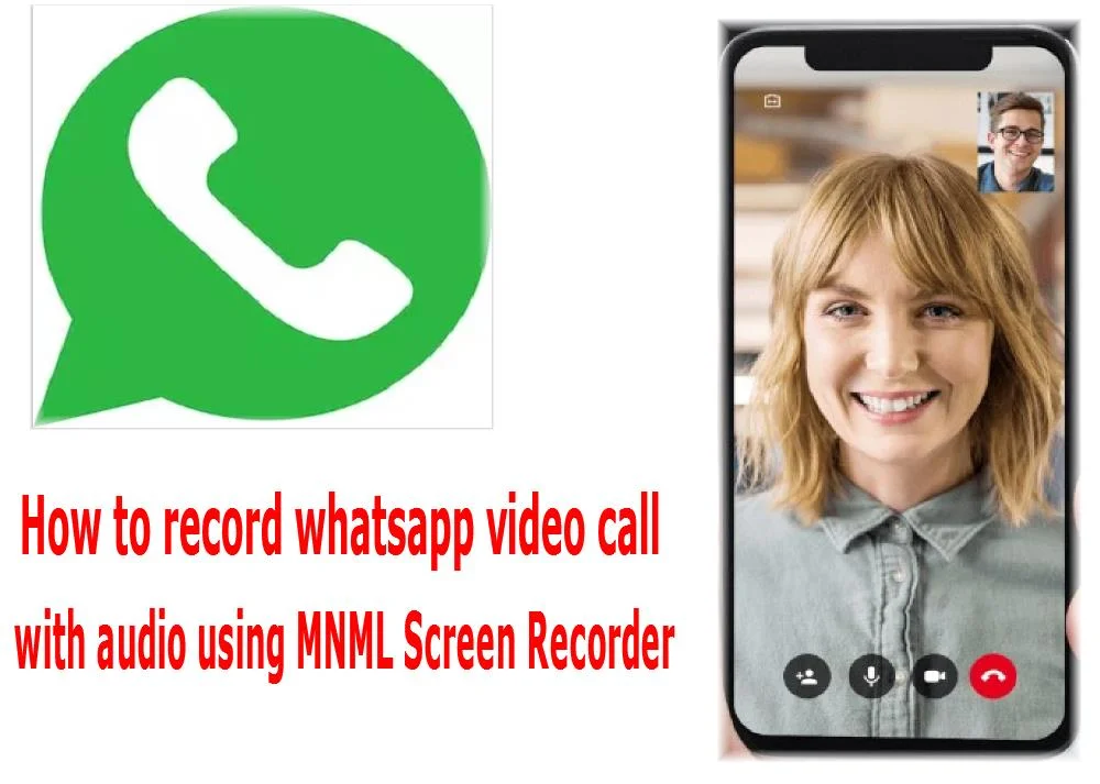 How to record whatsapp video call with audio using MNML Screen Recorder Android 18 record whatsapp video call with audio