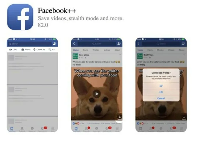 facebook++ iphone ipad