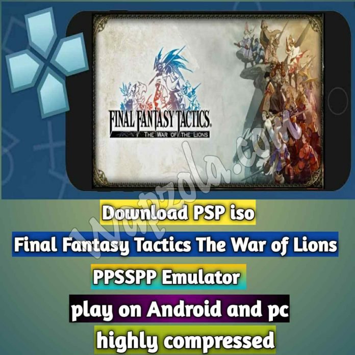 final fantasy tactics the war of the lions psp hack rom