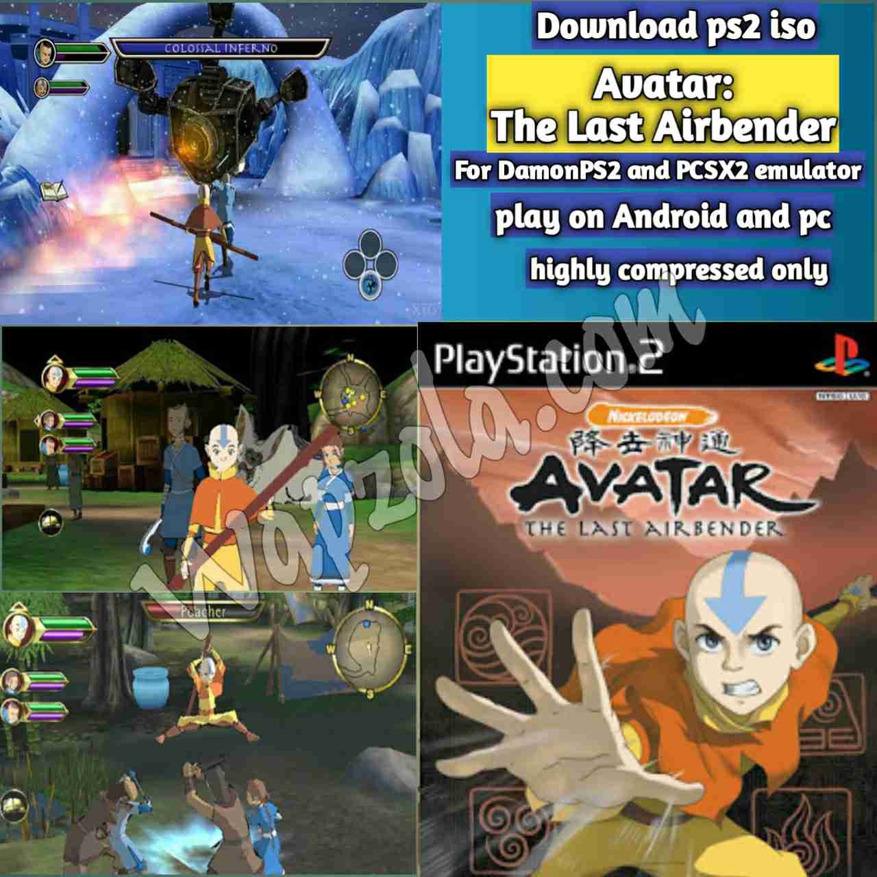 Download Avatar The Last Airbender Damonps2 And Pcsx2 Emulator Ps2 Apk Iso Rom Highly Compressed Play Android And Pc Wapzola