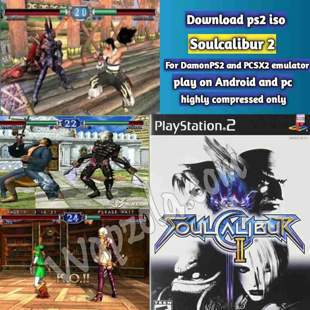 Download] Soulcalibur 2 Damonps2 And Pcsx2 Emulator – Ps2 Apk Iso Rom Highly Compressed Play Android And Pc - Wapzola