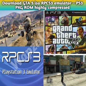 Read more about the article [Download] Grand Theft Auto V (GTA 5)iso and Play on RPCS3 emulator – PS3 PKG ROM highly compressed free