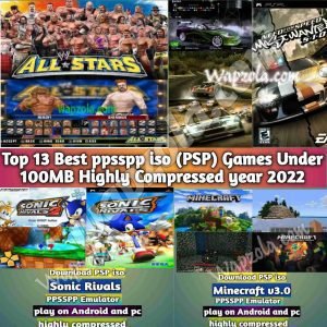 Read more about the article [Download] Top 13 Best ppsspp iso (PSP) Games Under 100MB Highly Compressed year 2022 (Mediafire/Google drive link)