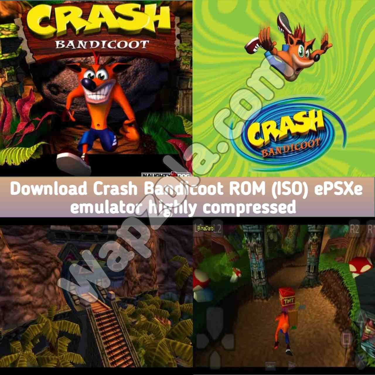 Download Crash Bandicoot Rom Iso Epsxe And Fpse Emulator 55mb Size Highly Compressed Sony Playstation Psx Ps1 Apk Bin Cue Play On Android And Pc Wapzola