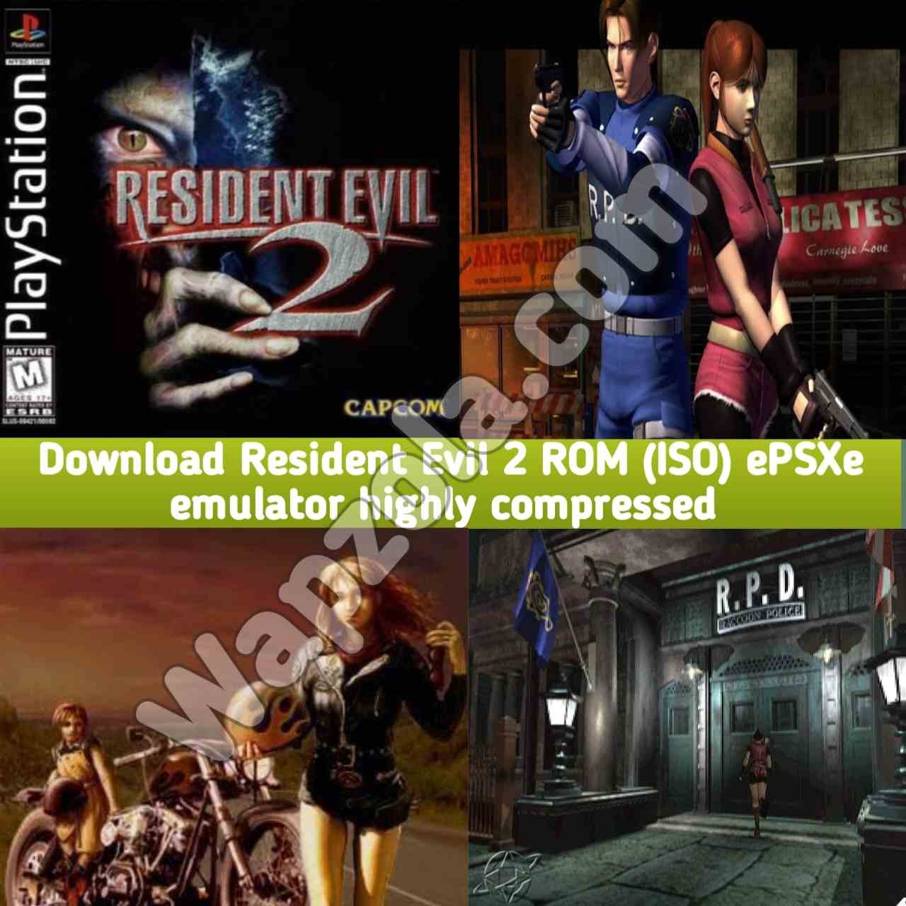 [Download] Resident Evil 2 ROM (ISO) ePSXe and Fpse emulator (50MB size) highly compressed – Sony Playstation / PSX / PS1 APK BIN/CUE play on Android and pc