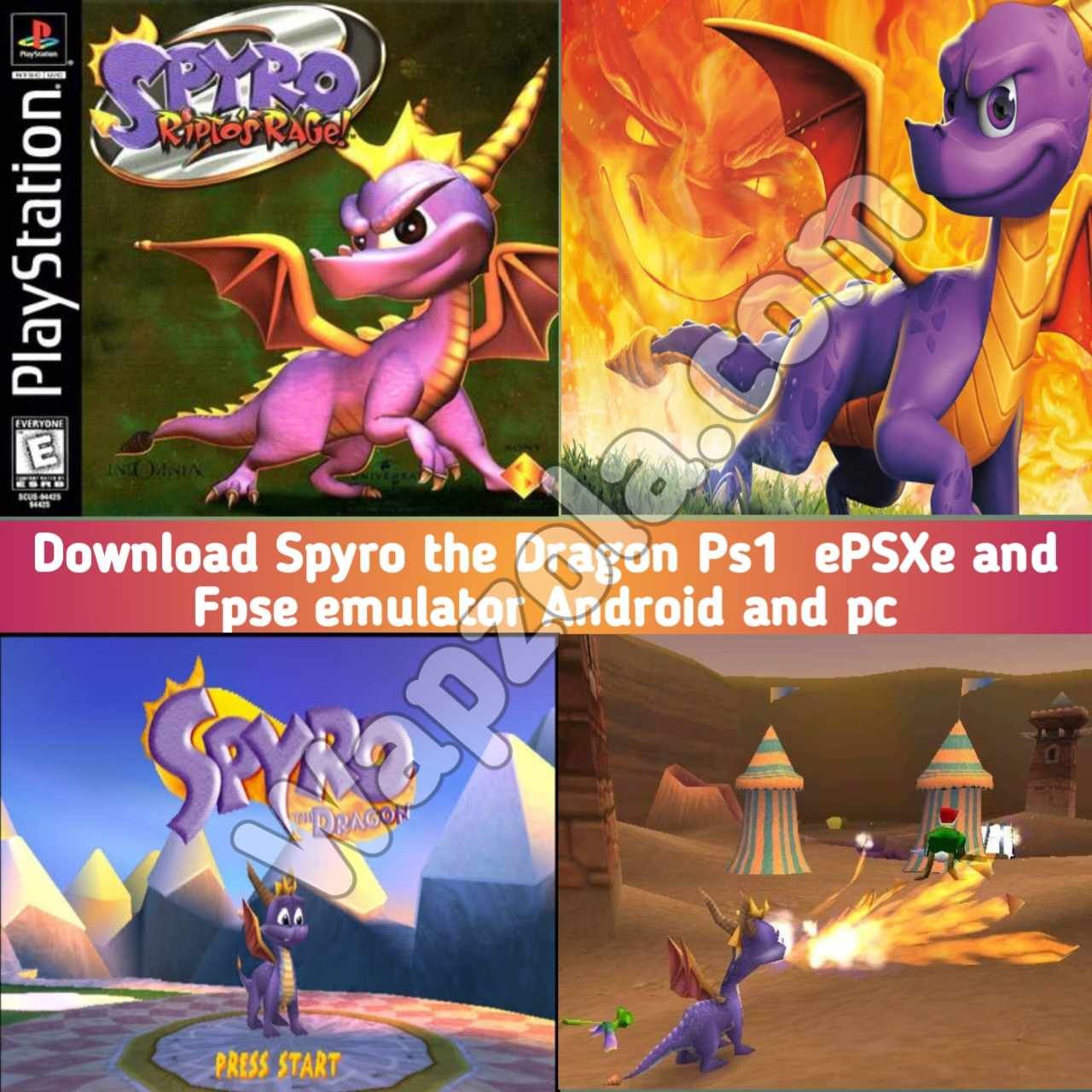 You are currently viewing [Download] Spyro the Dragon ROM (ISO) ePSXe and Fpse emulator (300MB size) highly compressed – Sony Playstation / PSX / PS1 APK BIN/CUE play on Android and pc