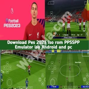 Download and Install PES 2023 ISO PPSSPP Offline | PS5 Camera psp apk Emulator Compressed full version