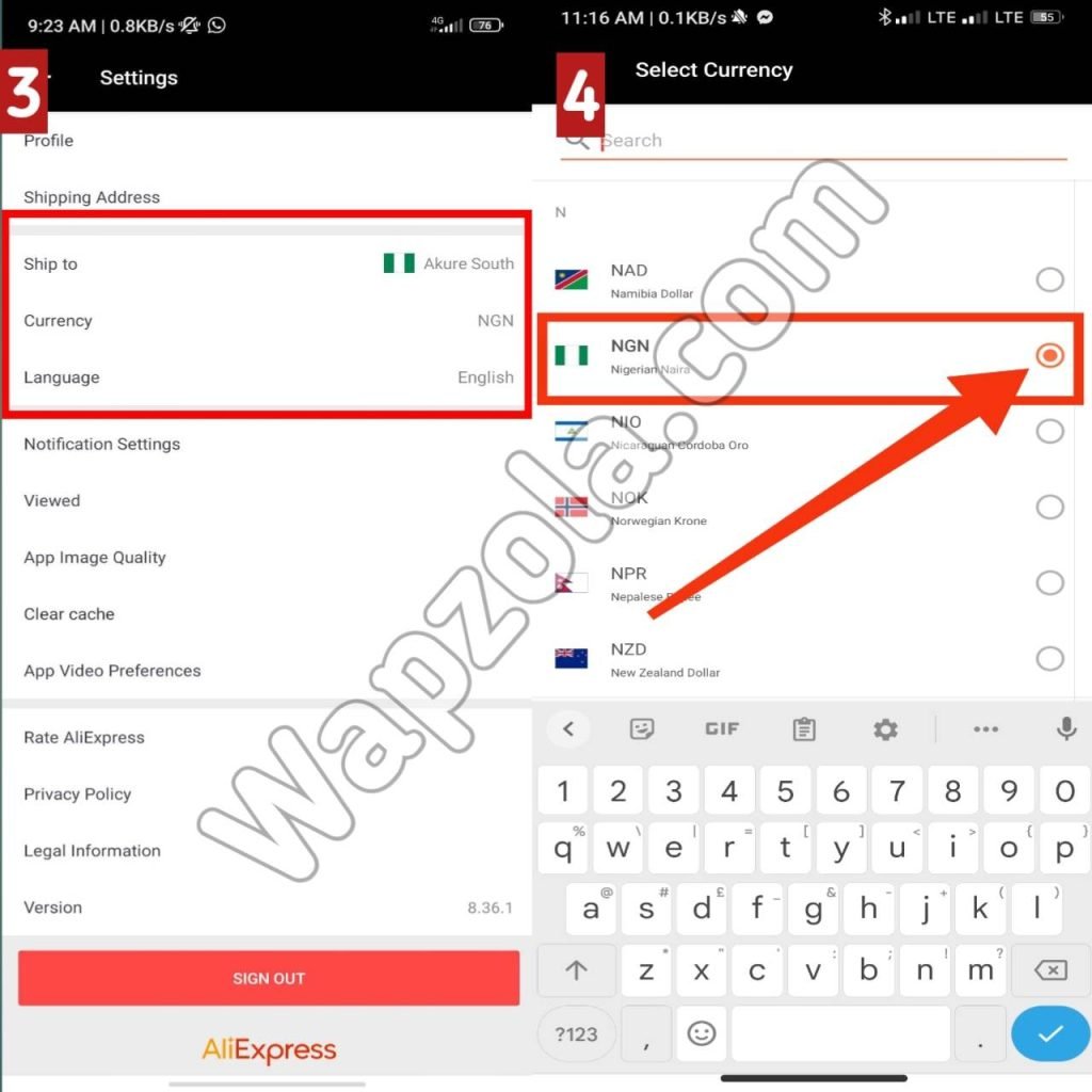 how-to-change-currency-to-naira-aliexpress-shopping-app-step-2