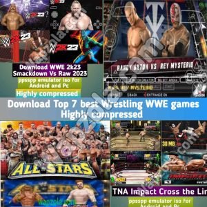 Read more about the article [Download] Top 7 best Wrestling WWE Games ppsspp iso (PSP) Highly Compressed year 2022 (Mediafire/Google drive link)